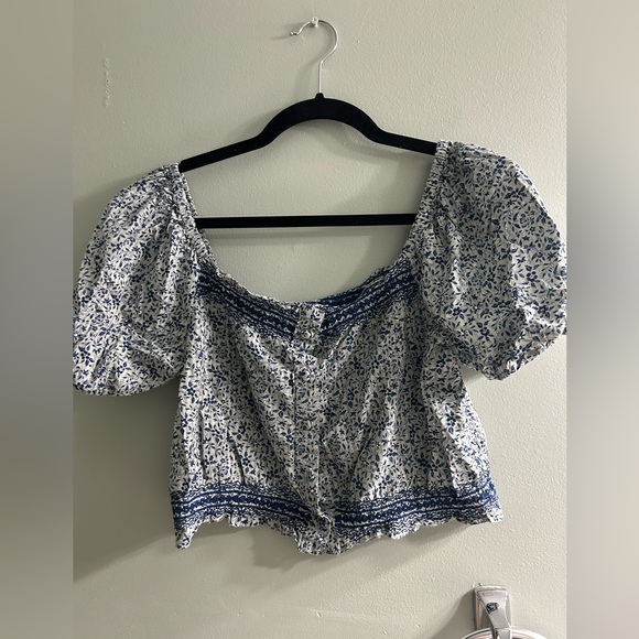 Madewell Jeanette Top in Florentine Floral crop top - Picture 9 of 11